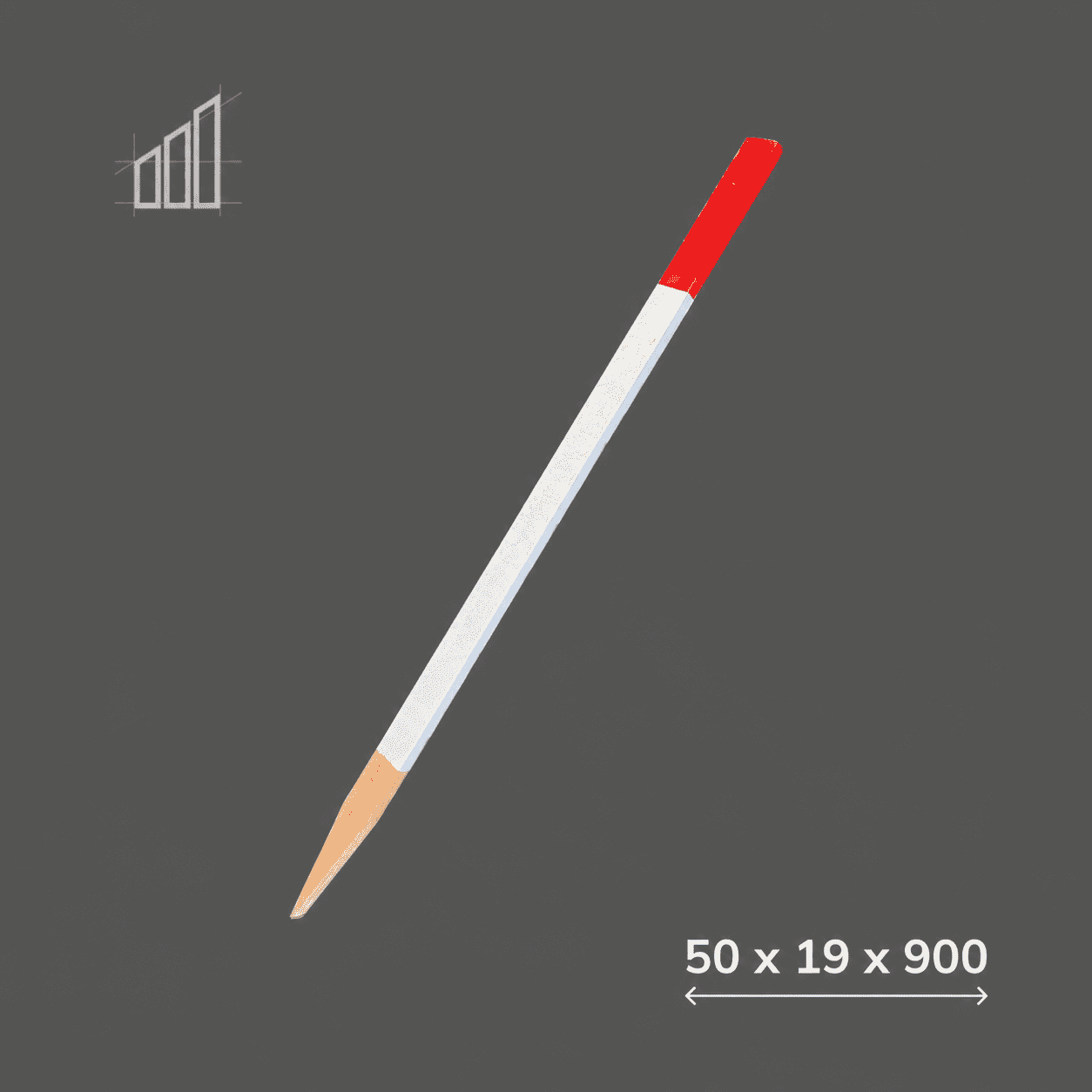 Red Top Survey Stake 50×19×900mm (Bundles of 20)